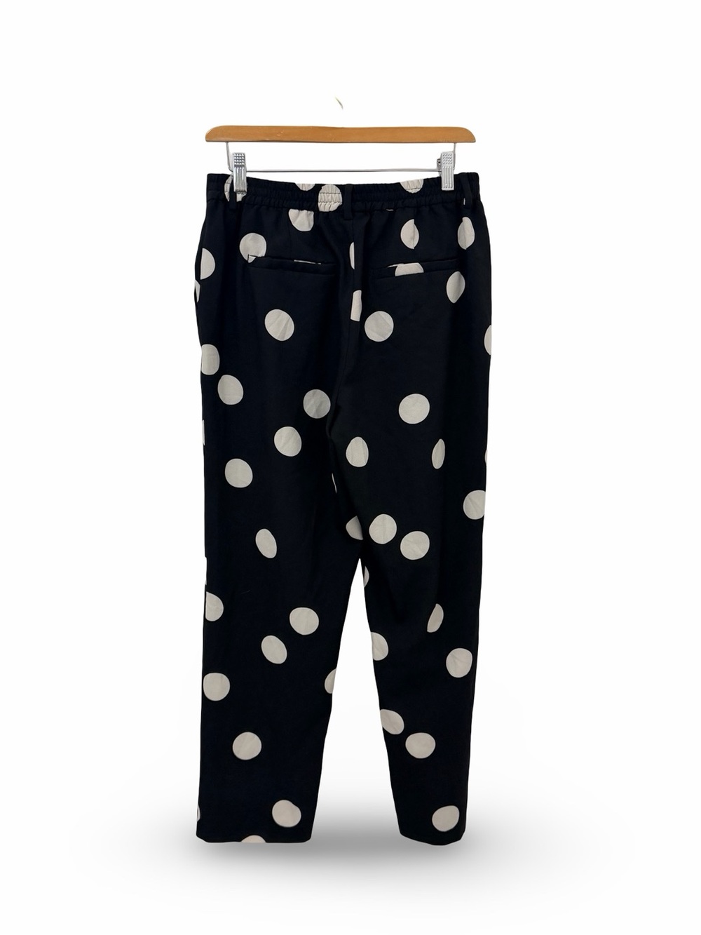 Mod Cloth Pants Women's Size M Black White Polka Dot NWOT - Picture 2 of 3